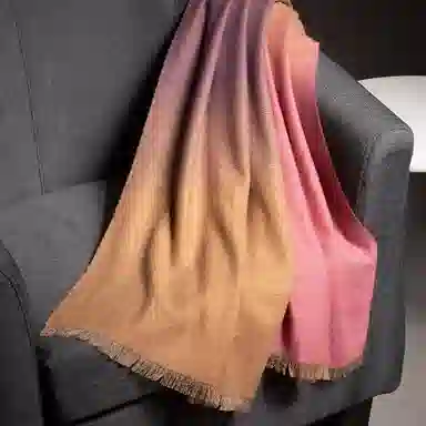 红豆 保暖加厚 羊毛 绒线围巾 女款