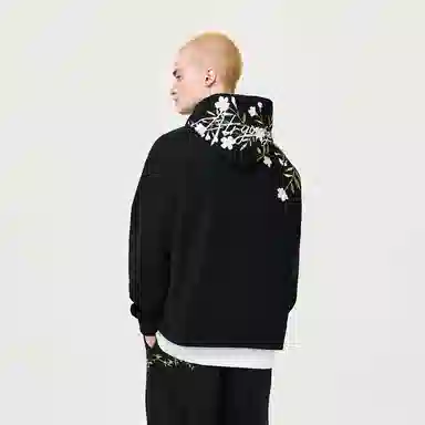Atry Logo Series Floral Embroidery Hoodie