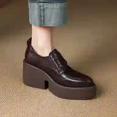 苏颜娇 复古舒适小众潮流 高跟鞋 女