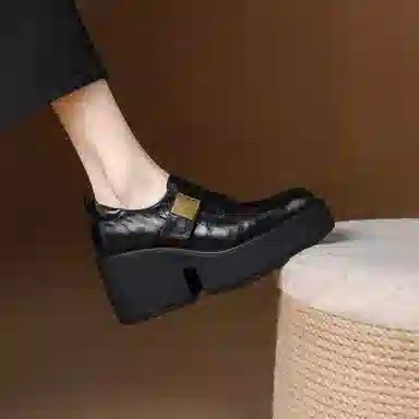 苏颜娇 复古舒适小众潮流 高跟鞋 女