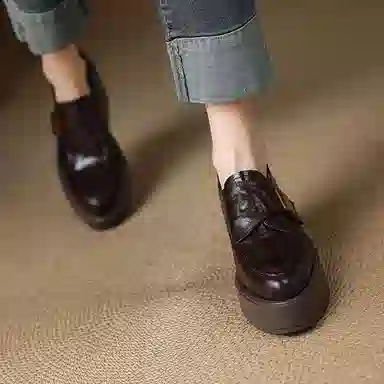 苏颜娇 复古舒适小众潮流 高跟鞋 女