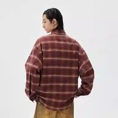 LOVE ME LATER Cupid Checkered Shirt