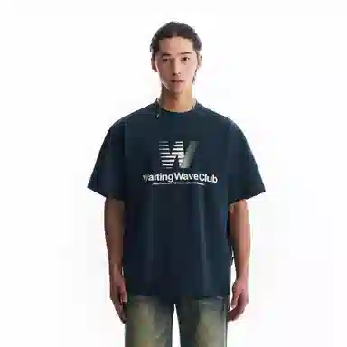 WAITINGWAVE logooversizeT