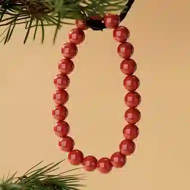 中鑫珠宝 高含量满本命红转运珠 朱砂 玉石手串 女款