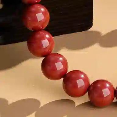 中鑫珠宝 高含量满本命红转运珠 朱砂 玉石手串 女款