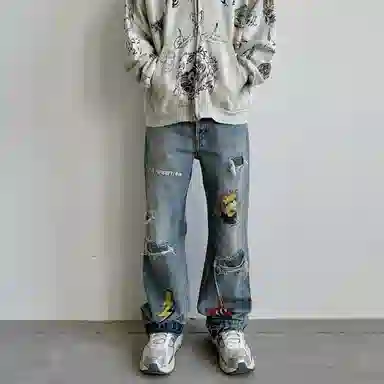 False Perception Crystal Jeans