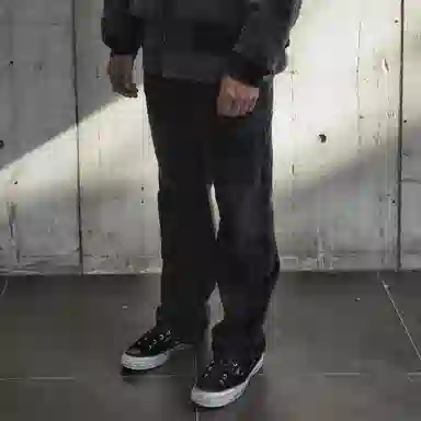 False Perception Work Pants Washed Black