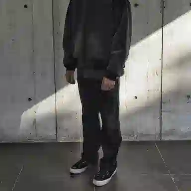 False Perception Work Pants Washed Black