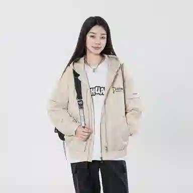 敦煌博物馆 宽松字母工装休闲百搭长袖夹克外套 男女同款