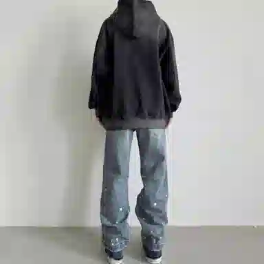 False Perception Little Angel Hoodie Washed Black