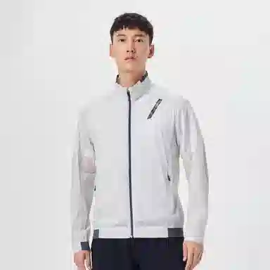 探路者 纯色立领透气无帽皮肤防晒衣 男款
