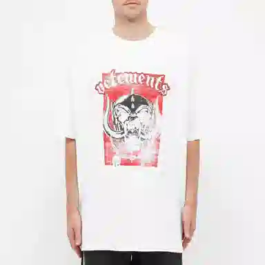 Vetements Skull Print T-Shirt White