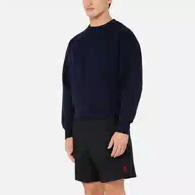 AMIPARIS De Coeur Crewneck Sweatshirt Black