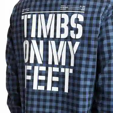 Timberland Plaid Letter Print Shirt