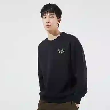 探路者 桫椤印花圆领套头卫衣 男女同款