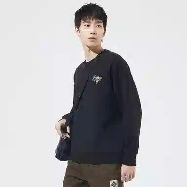 探路者 桫椤印花圆领套头卫衣 男女同款