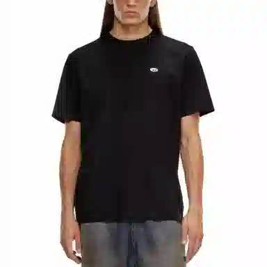 DIESEL Logo Embroidered T-Shirt Black