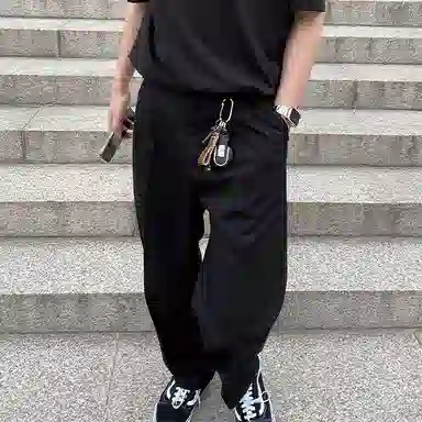 我是大卫 垂感西装裤阔腿裤韩版潮流通勤百搭休闲裤 男女同款