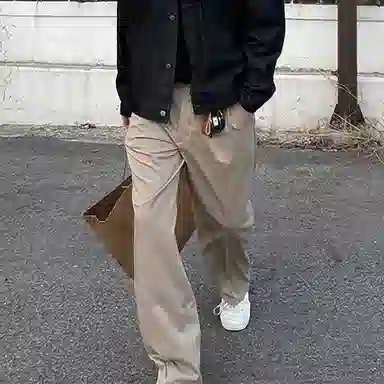 我是大卫 垂感西装裤阔腿裤韩版潮流通勤百搭休闲裤 男女同款