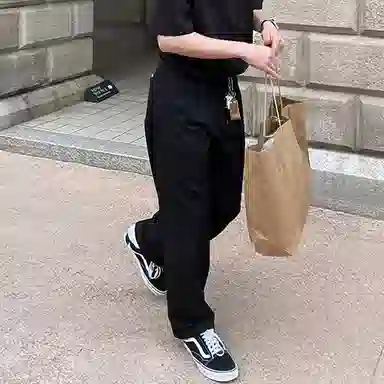 我是大卫 垂感西装裤阔腿裤韩版潮流通勤百搭休闲裤 男女同款