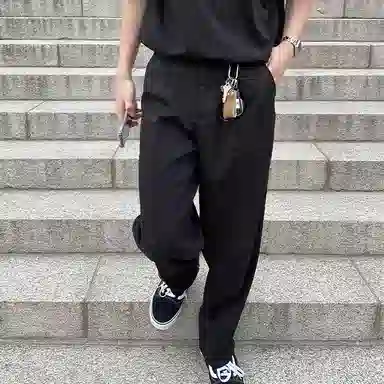 我是大卫 垂感西装裤阔腿裤韩版潮流通勤百搭休闲裤 男女同款