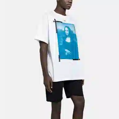 OFF-WHITE SS21 Mona Lisa Print T-Shirt