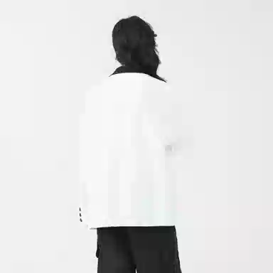 经典美拉德小西服外套简约韩版休闲宽松渐变单排扣垂感垫肩长袖西装 男女同款