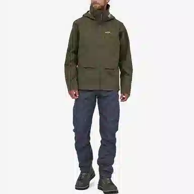 patagonia Men's Swiftcurrent Wading Jacket Logo