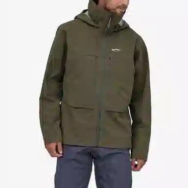 patagonia Men's Swiftcurrent Wading Jacket Logo