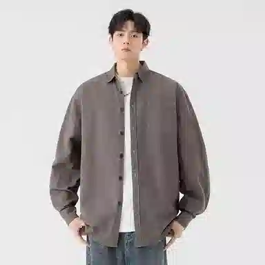 黑马漫画 日系简约百搭潮牌高级感长袖衬衫 男女同款