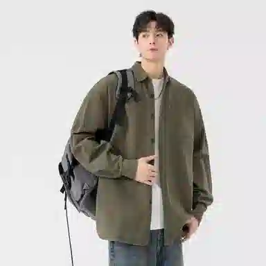 黑马漫画 日系简约百搭潮牌高级感长袖衬衫 男女同款