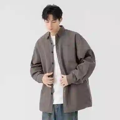 黑马漫画 日系简约百搭潮牌高级感长袖衬衫 男女同款