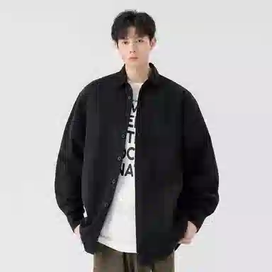 黑马漫画 日系简约百搭潮牌高级感长袖衬衫 男女同款