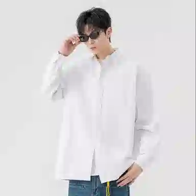 黑马漫画 日系简约百搭潮牌高级感长袖衬衫 男女同款