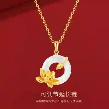 金师傅 轻奢时尚 锁骨链 玉髓 项链 男女同款情侣款