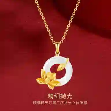 金师傅 轻奢时尚 锁骨链 玉髓 项链 男女同款情侣款