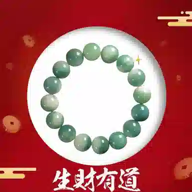 余笙情 招财进宝炭烧多宝绿飘花 原生态渐变绿 复古民族风高级感原生态佛珠盘玩 禅意 菩提根 手串 男女同款情侣款