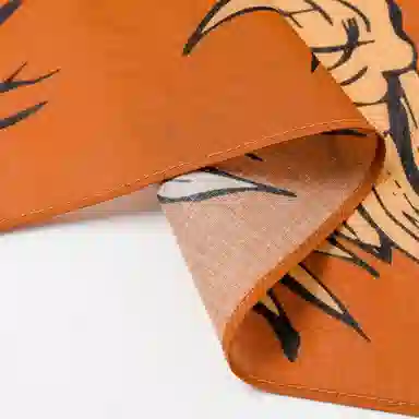 滚烫时光 美式森林元素复古日系方巾 棉 头巾 男女同款情侣款