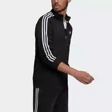 adidas Retro Stripe Logo Jacket Black