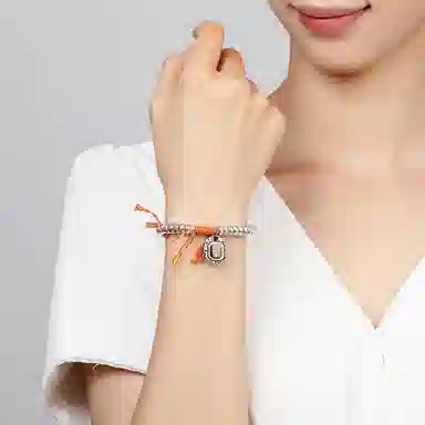 贝戈丽丝 福满传家腰缠万贯 国潮新中式盘缠财神编织串珠链 招财纳福时尚日常款 碎银几两碎碎平安 镀银/合金 手链 男女同款情侣款