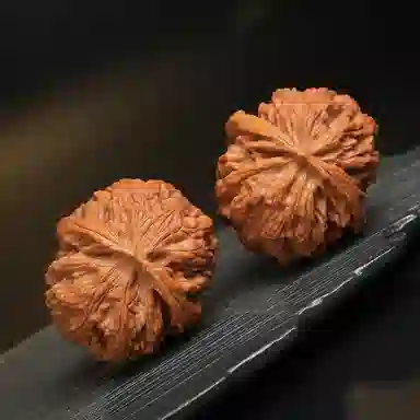 月印百川 苹果园古玩狮子头盘玩 文玩核桃 核桃类把件 男款