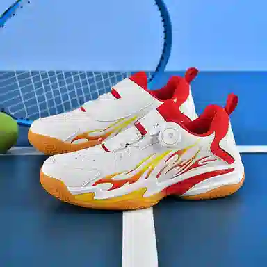 阿尔派妮 合成革 时尚 减震防滑耐磨 低帮 羽毛球鞋 男女同款