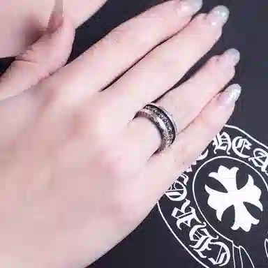 Chrome Hearts Mini Ch Plus Silver Ring