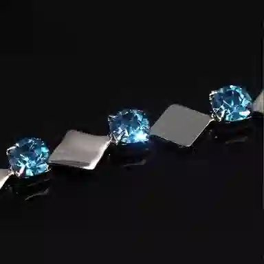 永恒旋律 简约菱形复古轻奢高级感小众设计 欧美痞帅冷淡风百搭日常通勤手饰 钛钢 手链 男女同款情侣款