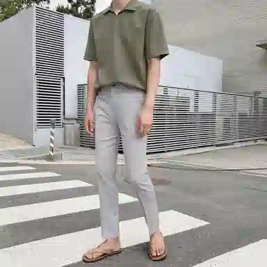 我是大卫 修身直筒阔腿裤百搭潮牌西裤宽松时尚休闲裤 男女同款