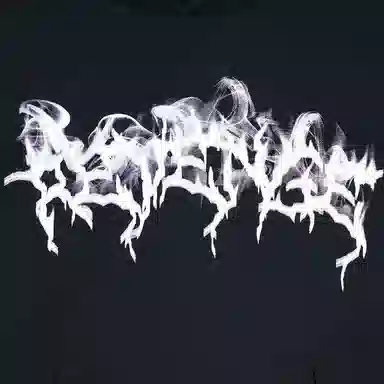 Revenge Lightning Skull Hoodie Black