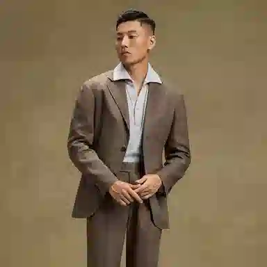 SKARO Business Suit Set Brown