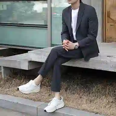 我是大卫 修身直筒阔腿裤百搭潮牌西裤宽松时尚休闲裤 男女同款