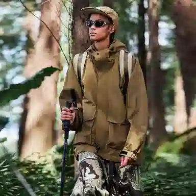 膨胀潮牌 户外休闲立体口袋连帽夹克外套 男女同款