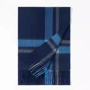 上海故事 通用款粗纺格子羊绒多种颜色 绒线围巾 女款